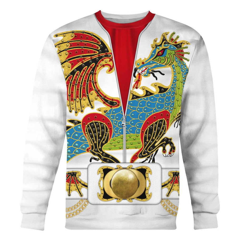 CustomsPig Elvis Presley The Dragon Outfit Costume Hoodie Sweatshirt T-Shirt Sweatpants - CustomsPig.com