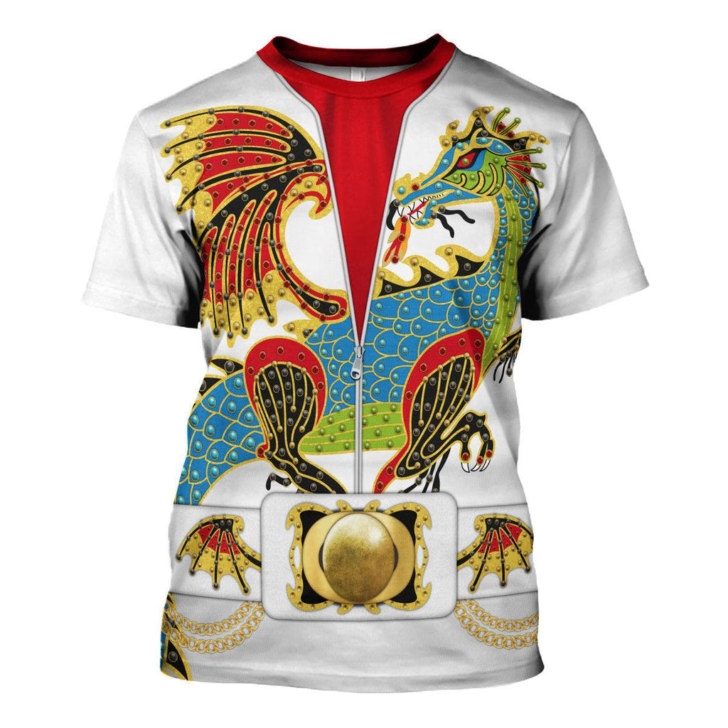 CustomsPig Elvis Presley The Dragon Outfit Costume Hoodie Sweatshirt T-Shirt Sweatpants - CustomsPig.com