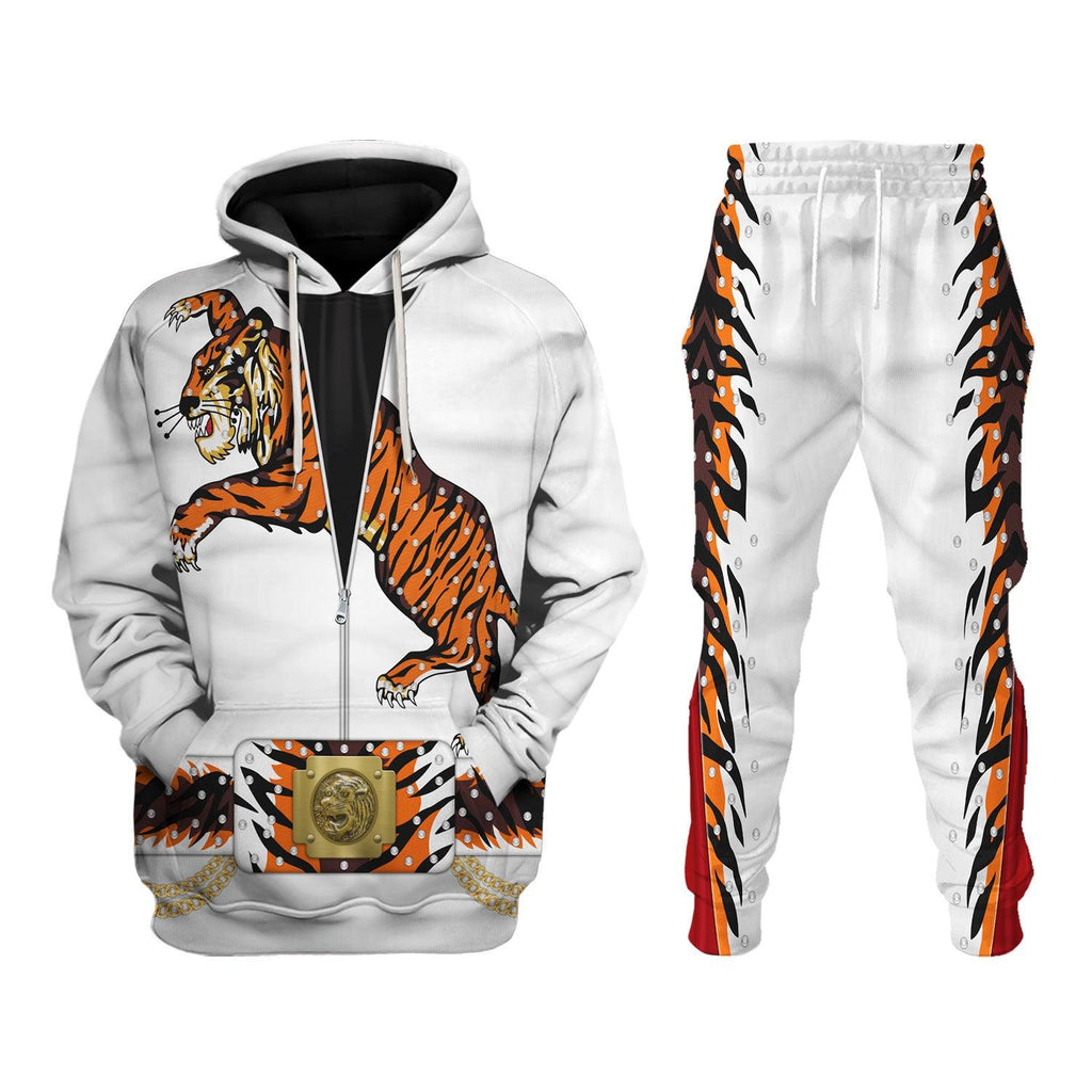 CustomsPig Elvis Presley Tiger Costume Hoodie Sweatshirt T-Shirt Sweatpants - DucG