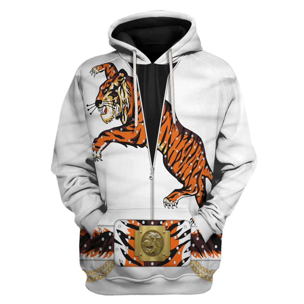 CustomsPig Elvis Presley Tiger Costume Hoodie Sweatshirt T-Shirt Sweatpants - DucG