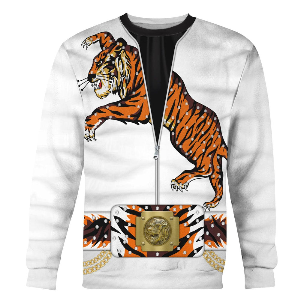 CustomsPig Elvis Presley Tiger Costume Hoodie Sweatshirt T-Shirt Sweatpants - DucG