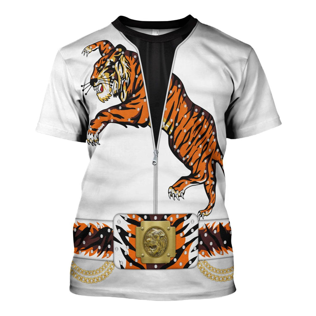 CustomsPig Elvis Presley Tiger Costume Hoodie Sweatshirt T-Shirt Sweatpants - DucG