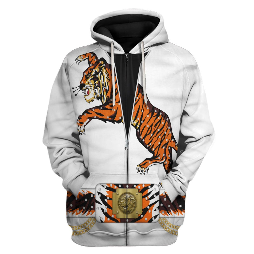 CustomsPig Elvis Presley Tiger Costume Hoodie Sweatshirt T-Shirt Sweatpants - DucG