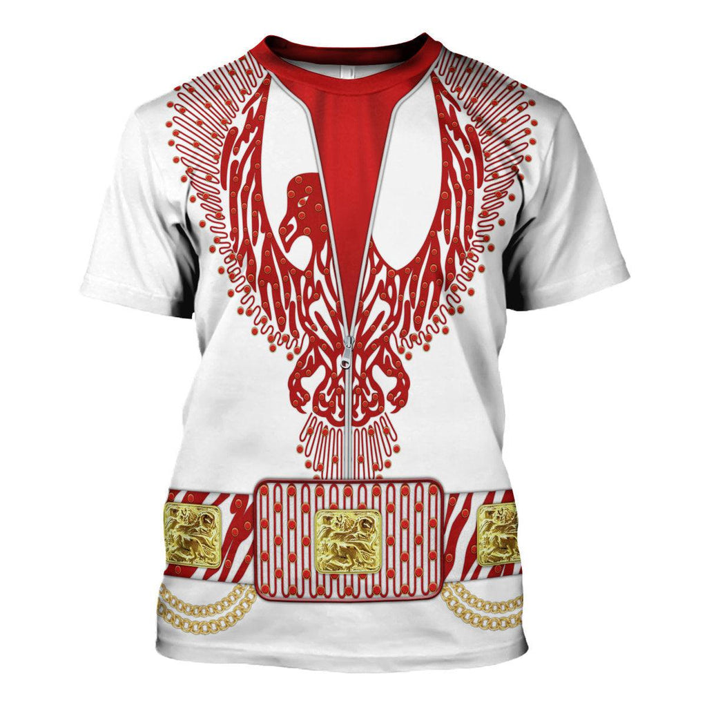 CustomsPig Elvis Red Phoenix Suit Costume Hoodie Sweatshirt T-Shirt Sweatpants - CustomsPig.com