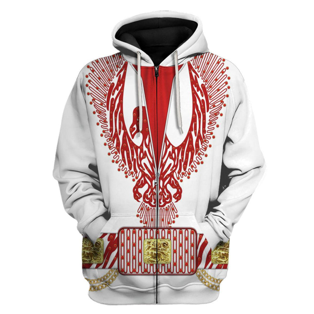 CustomsPig Elvis Red Phoenix Suit Costume Hoodie Sweatshirt T-Shirt Sweatpants - CustomsPig.com