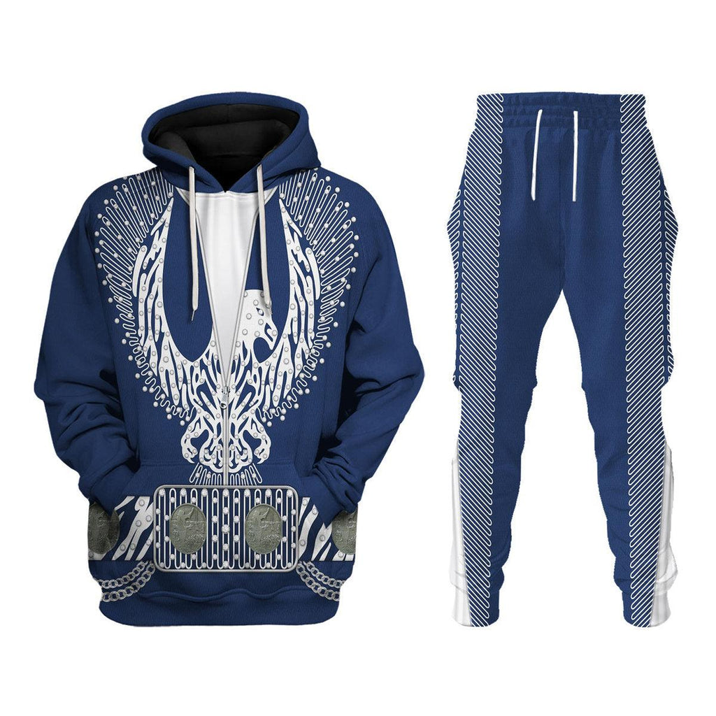 CustomsPig Elvis Silver Phoenix Costume Hoodie Sweatshirt T-Shirt Sweatpants - CustomsPig.com