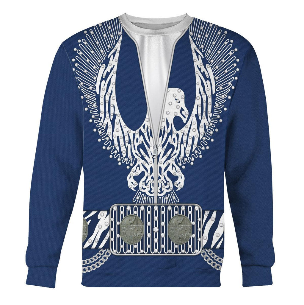 CustomsPig Elvis Silver Phoenix Costume Hoodie Sweatshirt T-Shirt Sweatpants - CustomsPig.com