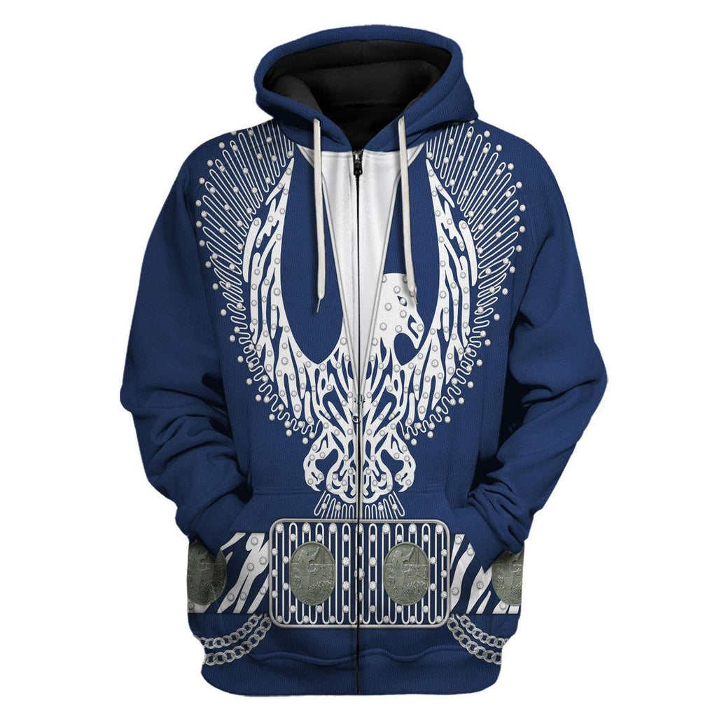 CustomsPig Elvis Silver Phoenix Costume Hoodie Sweatshirt T-Shirt Sweatpants - CustomsPig.com