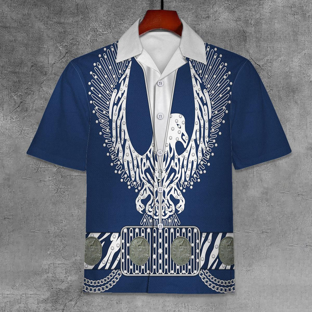 CustomsPig Elvis Silver Phoenix Unisex Hawaii Shirt - CustomsPig.com