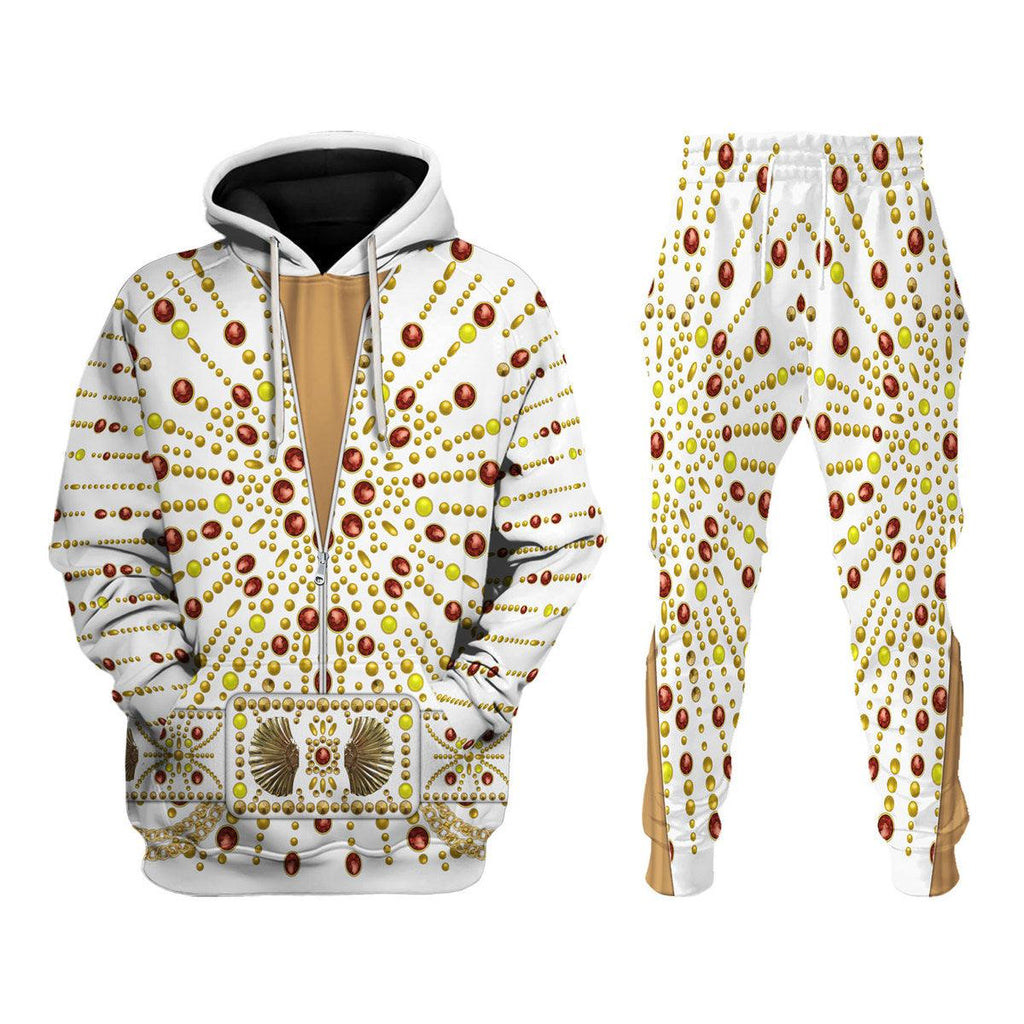 CustomsPig Elvis Sunburst Costume Hoodie Sweatshirt T-Shirt Sweatpants - CustomsPig.com