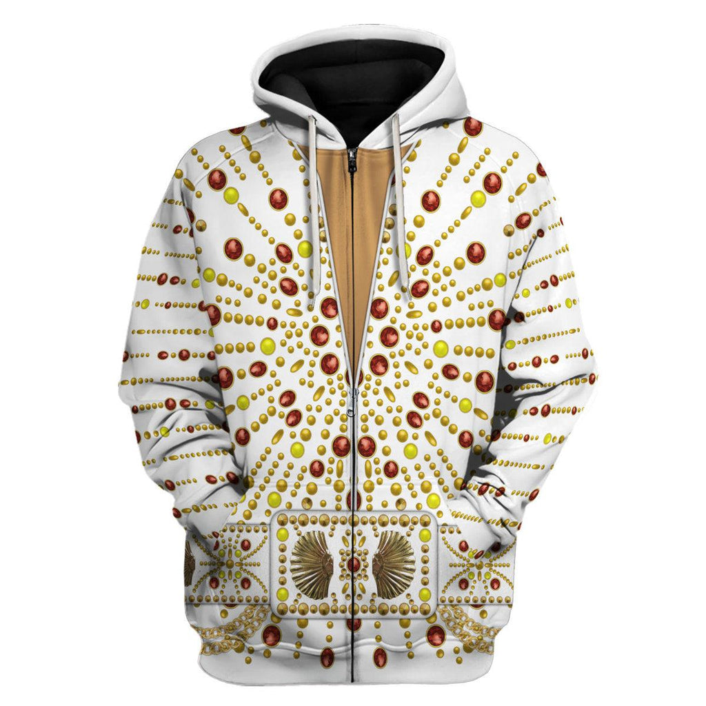 CustomsPig Elvis Sunburst Costume Hoodie Sweatshirt T-Shirt Sweatpants - CustomsPig.com