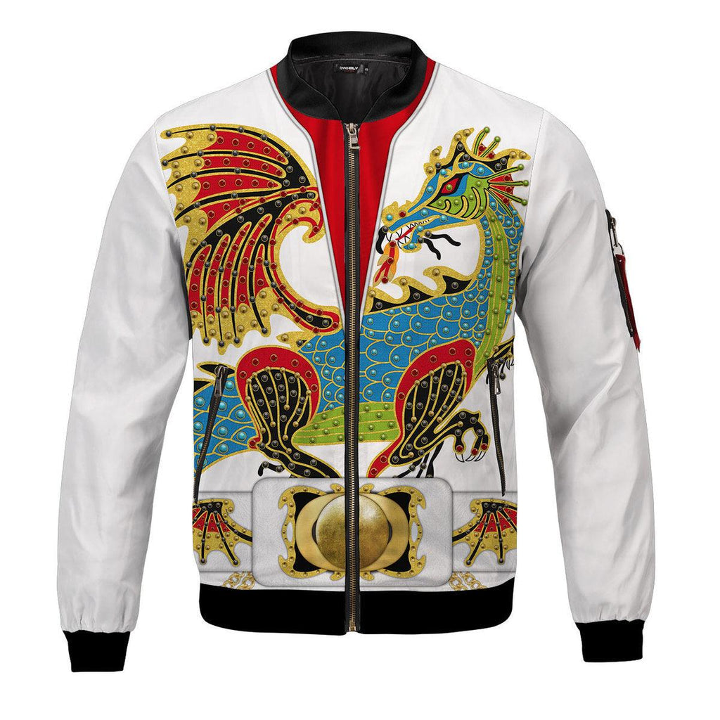 CustomsPig Elvis The Dragon Bomber Jacket - CustomsPig.com