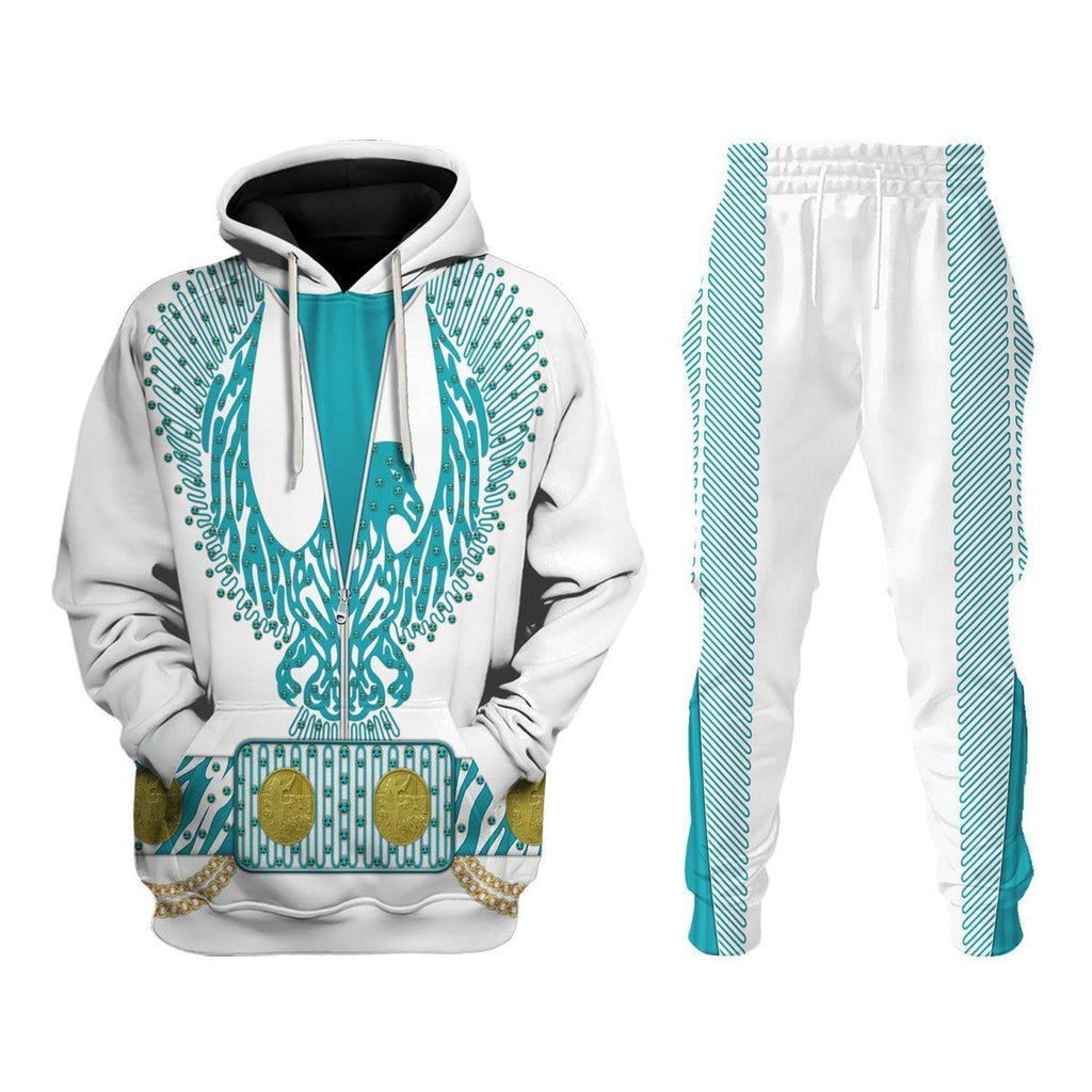 CustomsPig Elvis Turquoise Phoenix Costume Hoodie Sweatshirt T-Shirt Sweatpants - CustomsPig.com