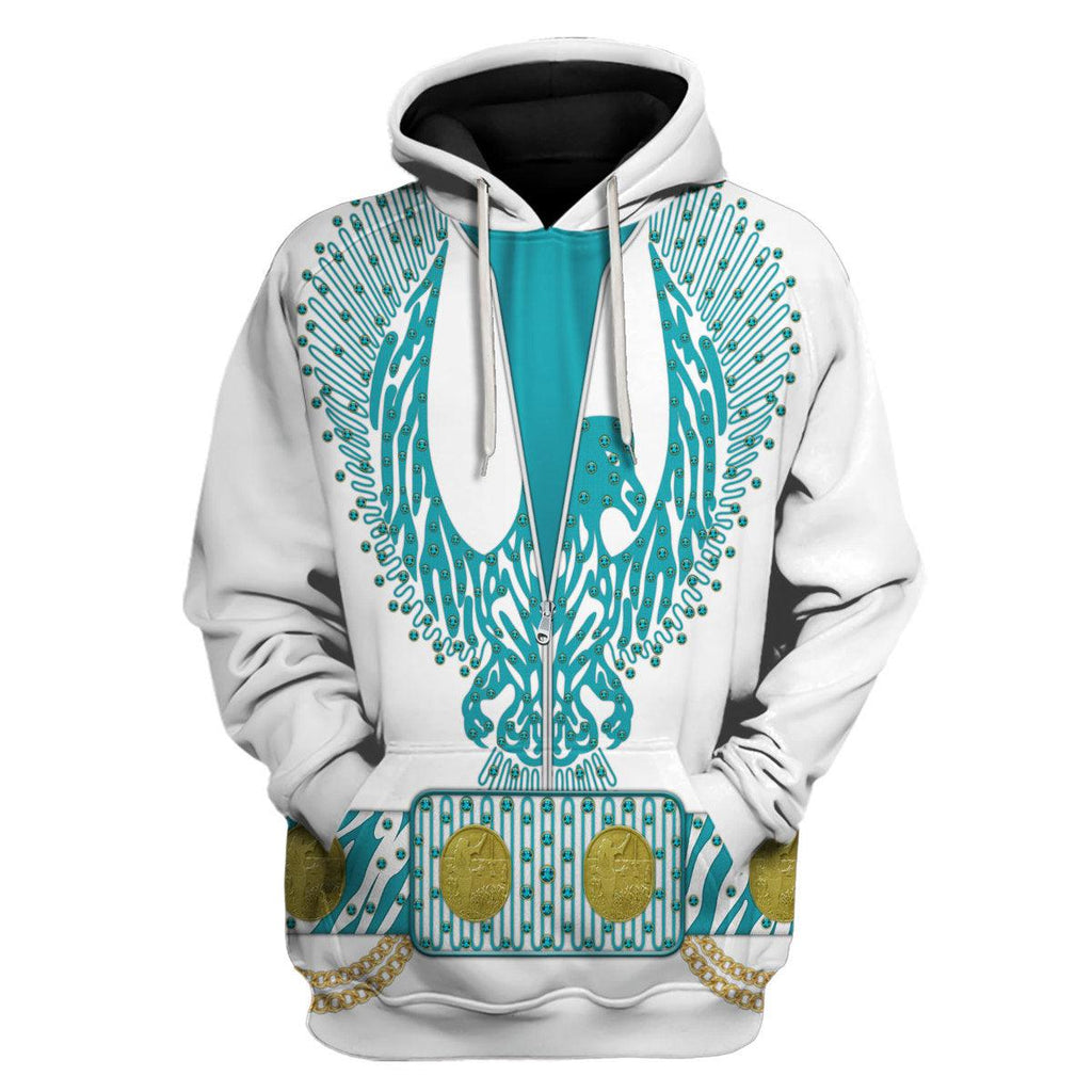 CustomsPig Elvis Turquoise Phoenix Costume Hoodie Sweatshirt T-Shirt Sweatpants - CustomsPig.com