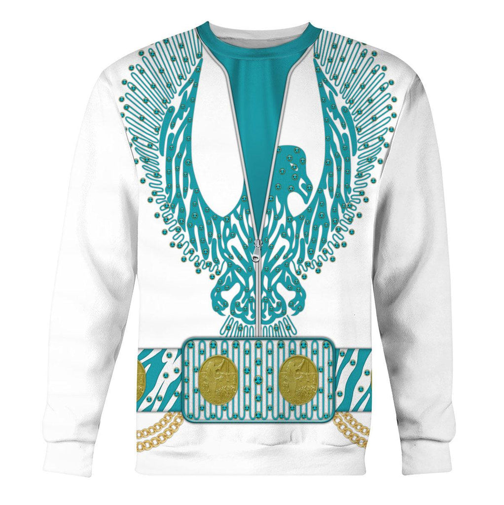 CustomsPig Elvis Turquoise Phoenix Costume Hoodie Sweatshirt T-Shirt Sweatpants - CustomsPig.com