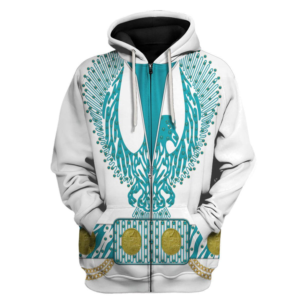 CustomsPig Elvis Turquoise Phoenix Costume Hoodie Sweatshirt T-Shirt Sweatpants - CustomsPig.com