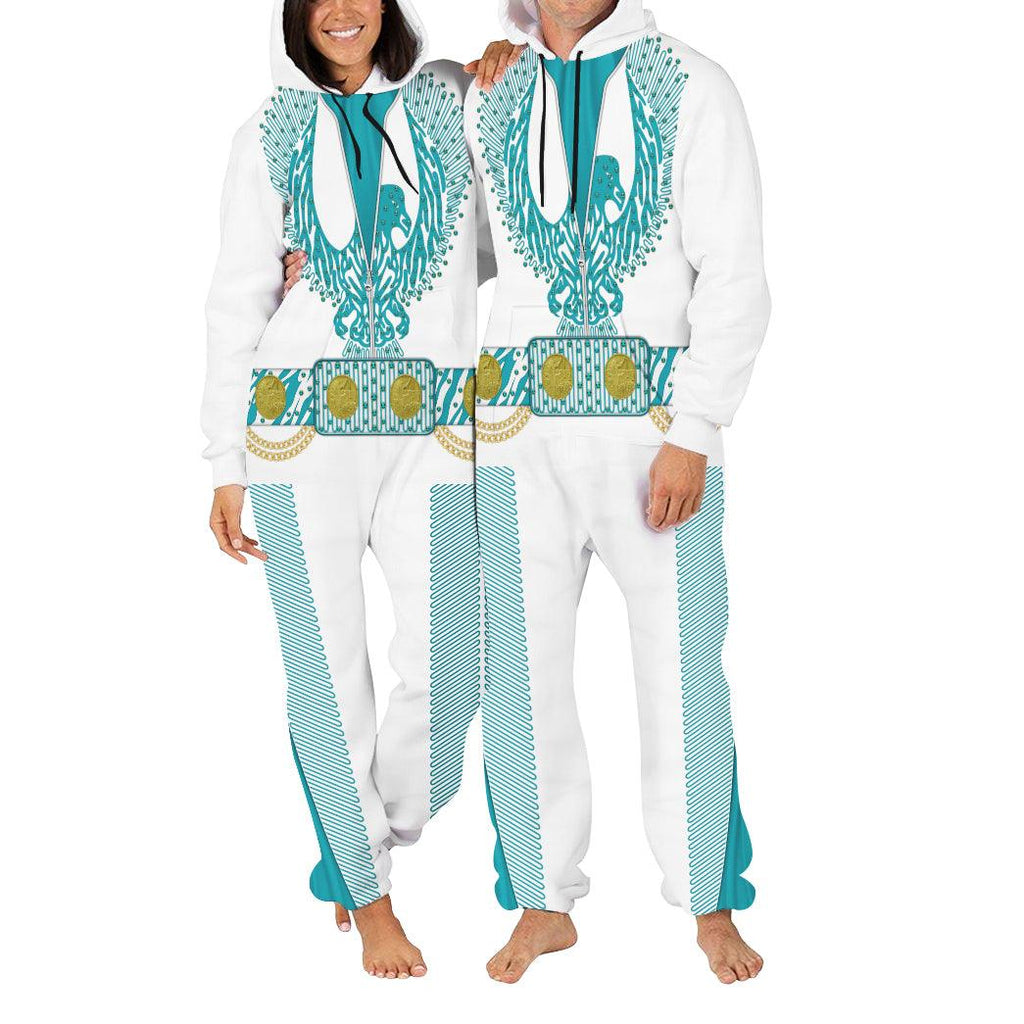 CustomsPig Elvis Turquoise Phoenix jumpsuit Costume - CustomsPig.com