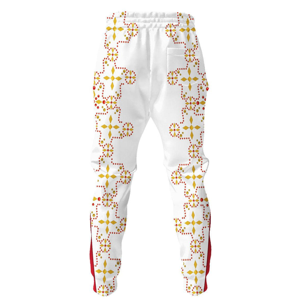 CustomsPig Elvis White Conquistador Costume Hoodie Sweatshirt T-Shirt Sweatpants - CustomsPig.com