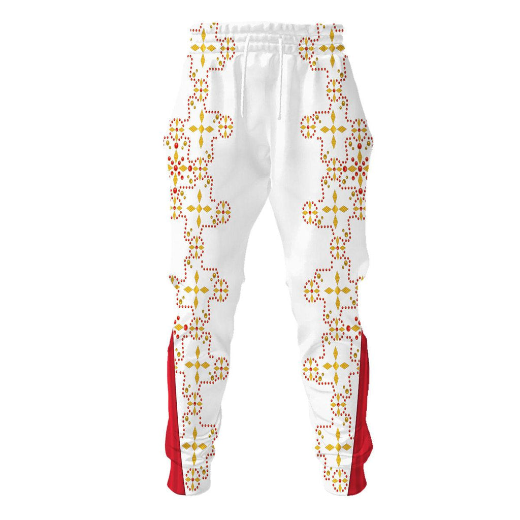 CustomsPig Elvis White Conquistador Costume Hoodie Sweatshirt T-Shirt Sweatpants - CustomsPig.com