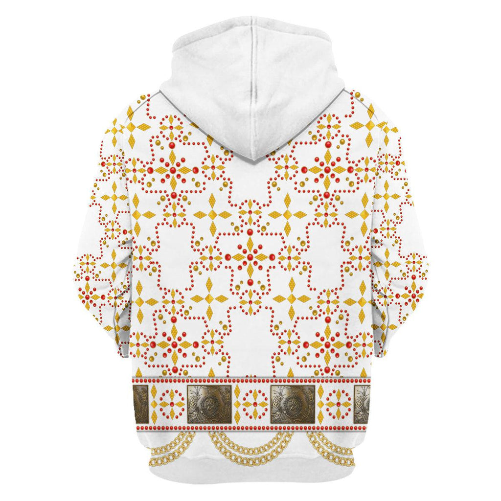 CustomsPig Elvis White Conquistador Costume Hoodie Sweatshirt T-Shirt Sweatpants - CustomsPig.com