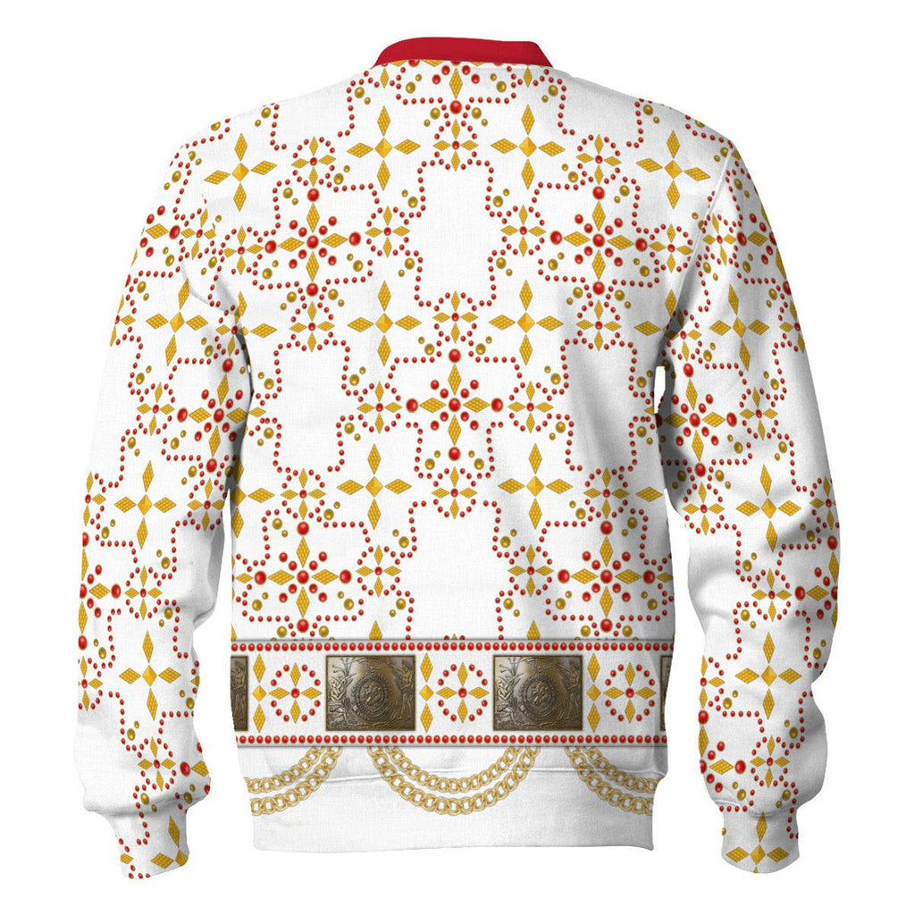 CustomsPig Elvis White Conquistador Costume Hoodie Sweatshirt T-Shirt Sweatpants - CustomsPig.com