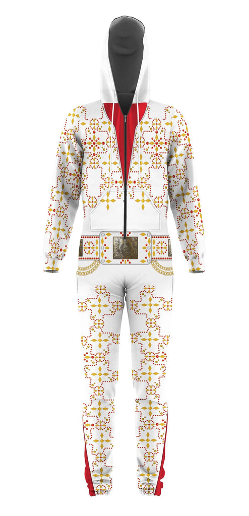 CustomsPig Elvis White Conquistador jumpsuit Costume - CustomsPig.com