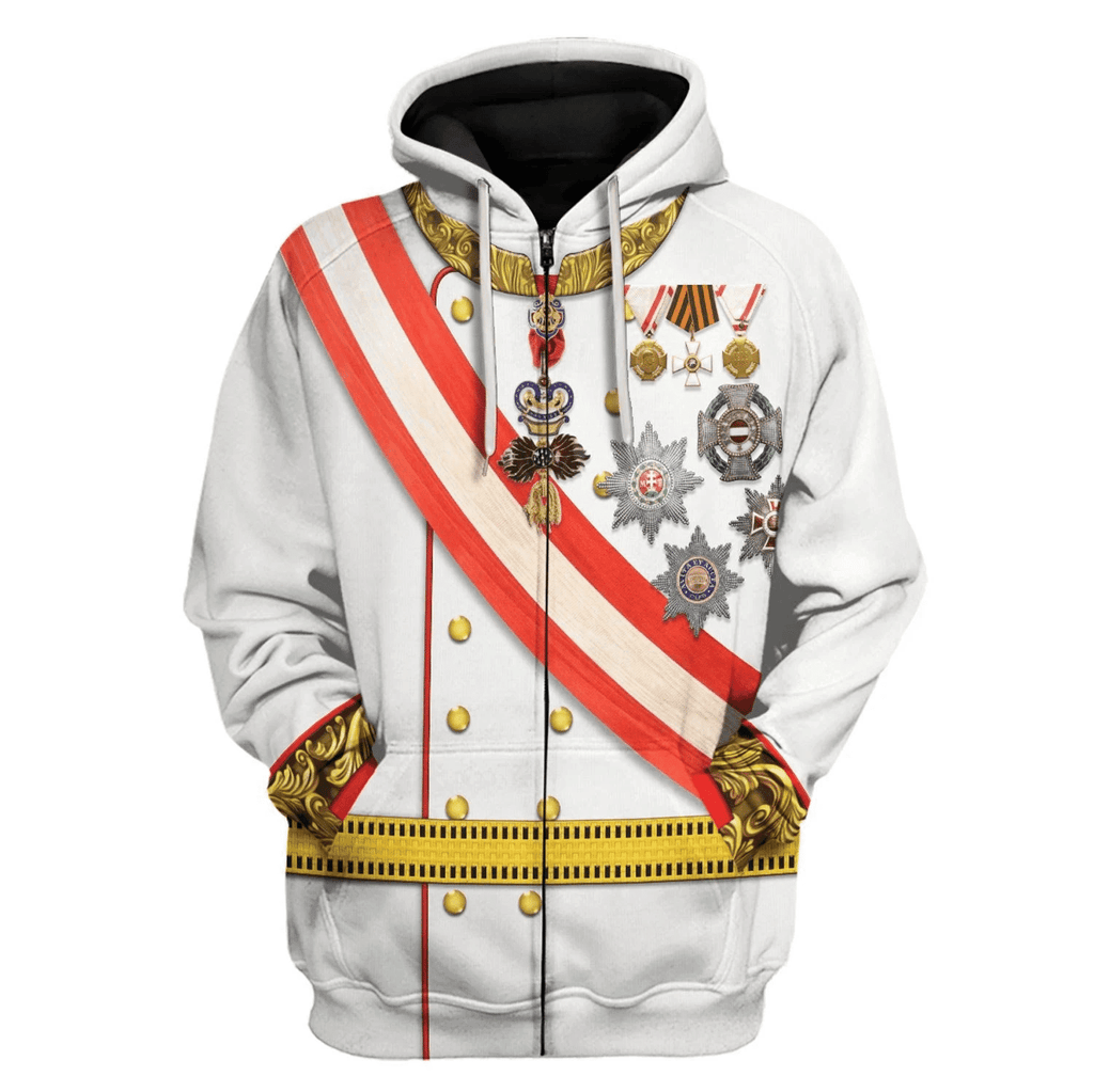  CustomsPig Emperor Franz Joseph I Costume Hoodie Sweatshirt T-Shirt Tracksuit -  CustomsPig.com