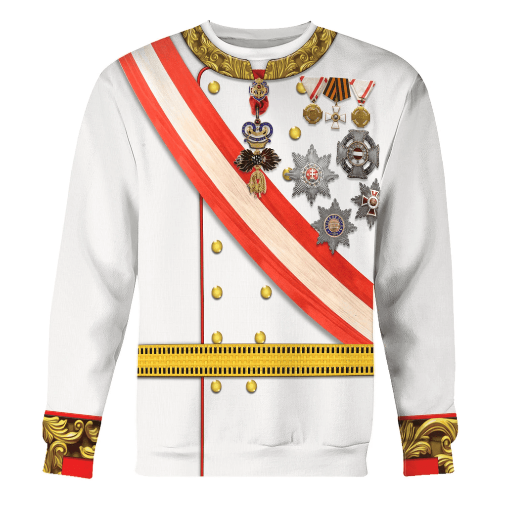  CustomsPig Emperor Franz Joseph I Costume Hoodie Sweatshirt T-Shirt Tracksuit -  CustomsPig.com