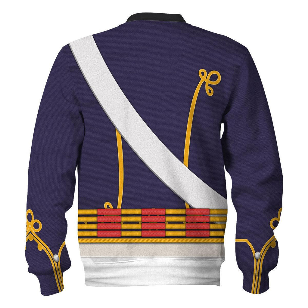 CustomsPig English Hussar-Full Dress (1806-1815) Uniform All Over Print Hoodie Sweatshirt T-Shirt Tracksuit - CustomsPig.com