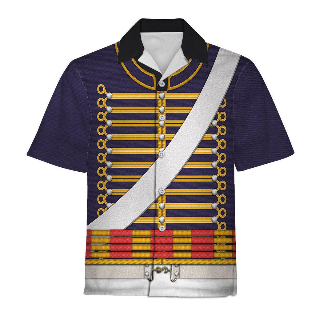 CustomsPig English Hussar-Full Dress (1806-1815) Uniform All Over Print Hoodie Sweatshirt T-Shirt Tracksuit - CustomsPig.com