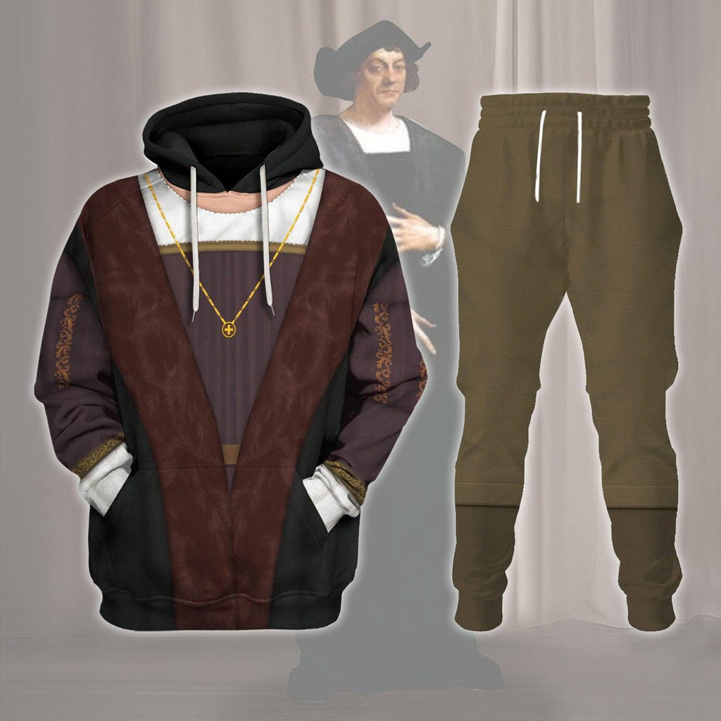  CustomsPig Explorer Christopher Columbus Costume Hoodie Sweatshirt T-Shirt Tracksuit -  CustomsPig.com