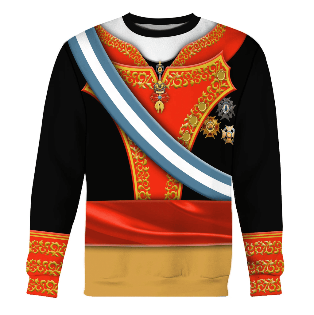  CustomsPig Ferdinand VII Of Spain Costume Hoodie Sweatshirt T-Shirt Tracksuit -  CustomsPig.com