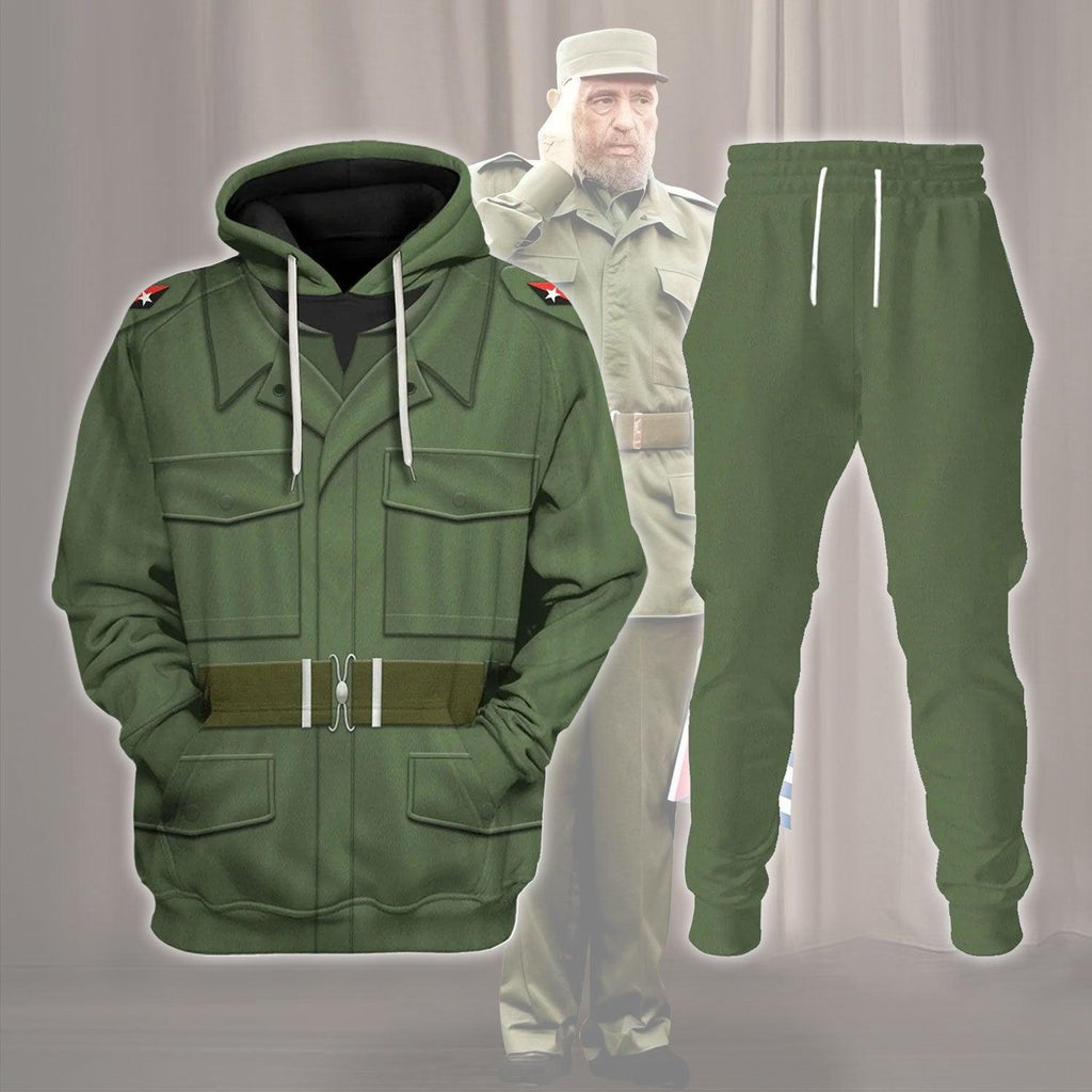  CustomsPig Fidel Castro Costume Hoodie Sweatshirt T-Shirt Tracksuit -  CustomsPig.com