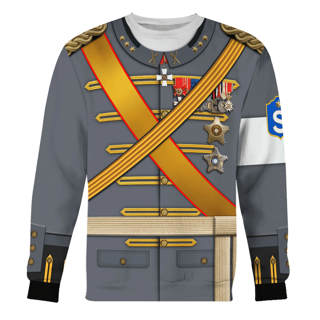  CustomsPig Finnish Military Leader Carl Gustaf Emil Mannerheim Costume Hoodie Sweatshirt T-Shirt Tracksuit -  CustomsPig.com