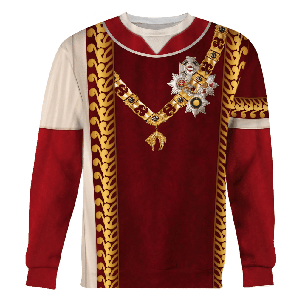  CustomsPig Francis II Holy Roman Emperor Costume Hoodie Sweatshirt T-Shirt Tracksuit -  CustomsPig.com