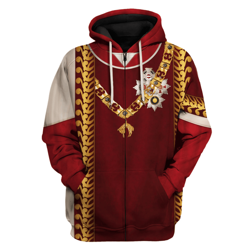  CustomsPig Francis II Holy Roman Emperor Costume Hoodie Sweatshirt T-Shirt Tracksuit -  CustomsPig.com