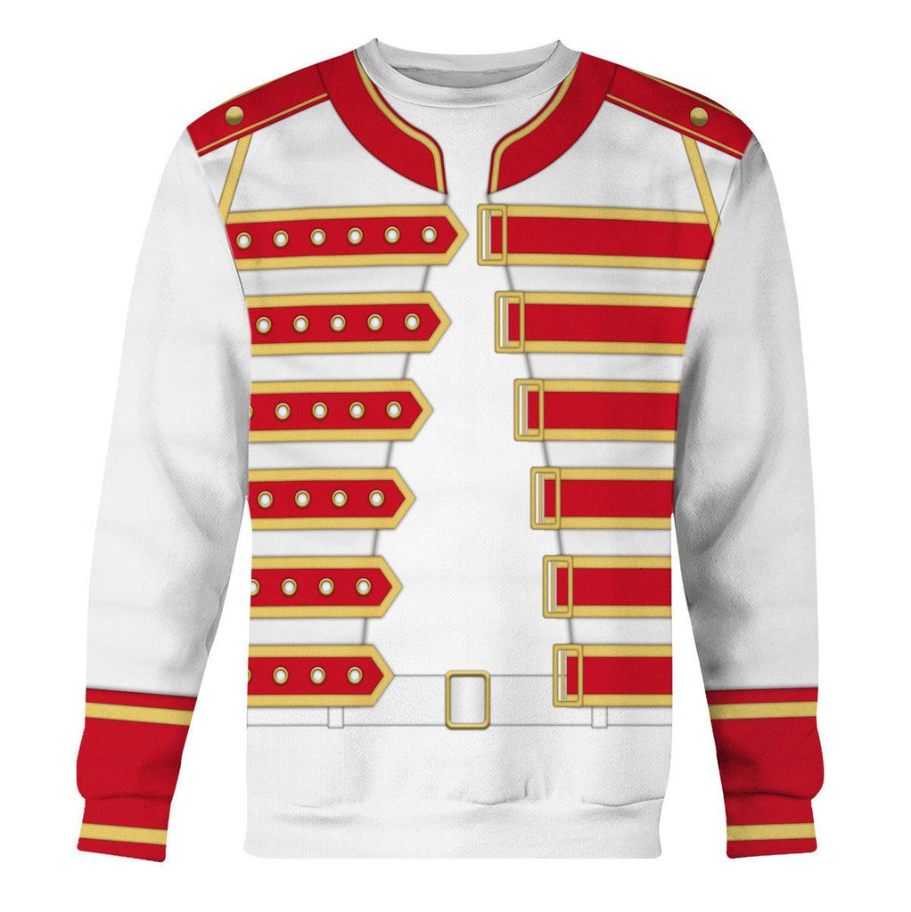 CustomsPig Freddie Mercury Costume Wembley Red Hoodie Sweatshirt T-Shirt Tracksuit - CustomsPig.com