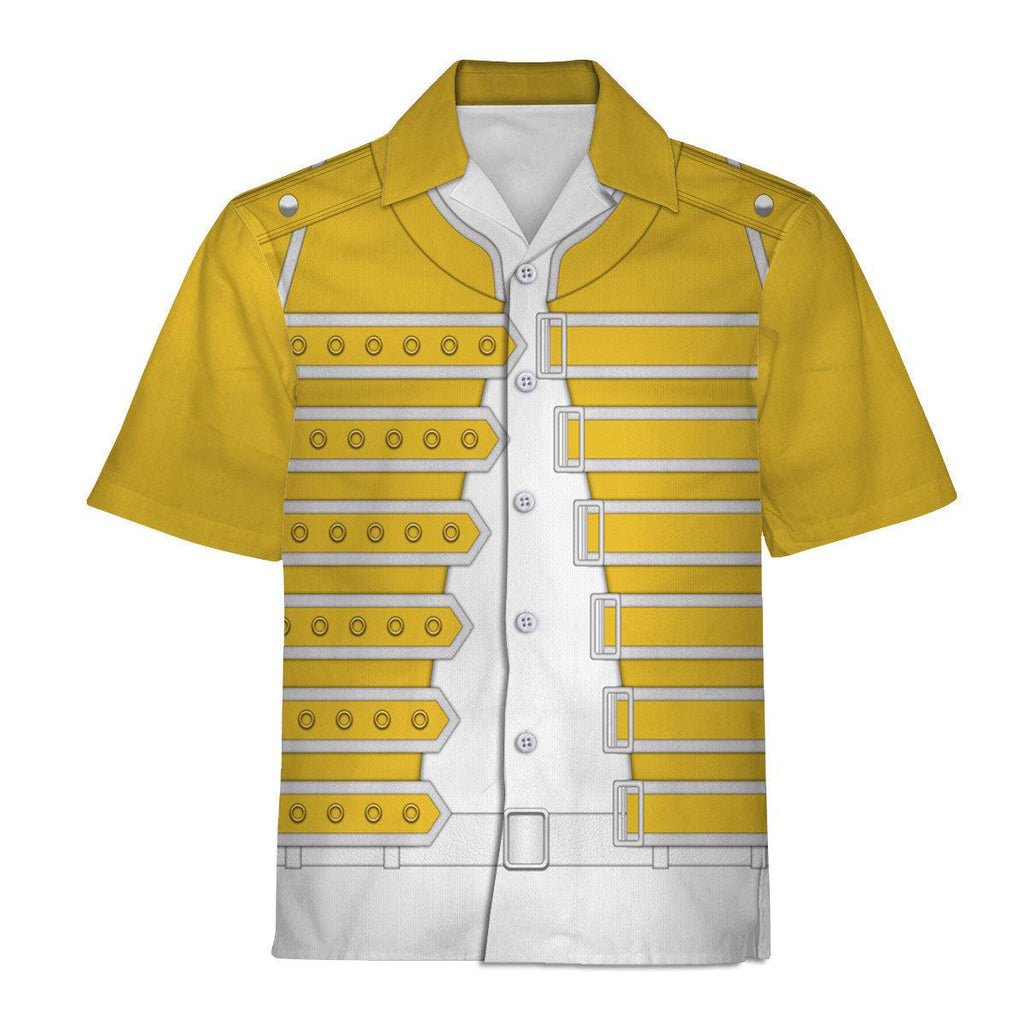 CustomsPig Freddie Mercury Costume Wembley Yellow Hoodie Sweatshirt T-Shirt Tracksuit - CustomsPig.com