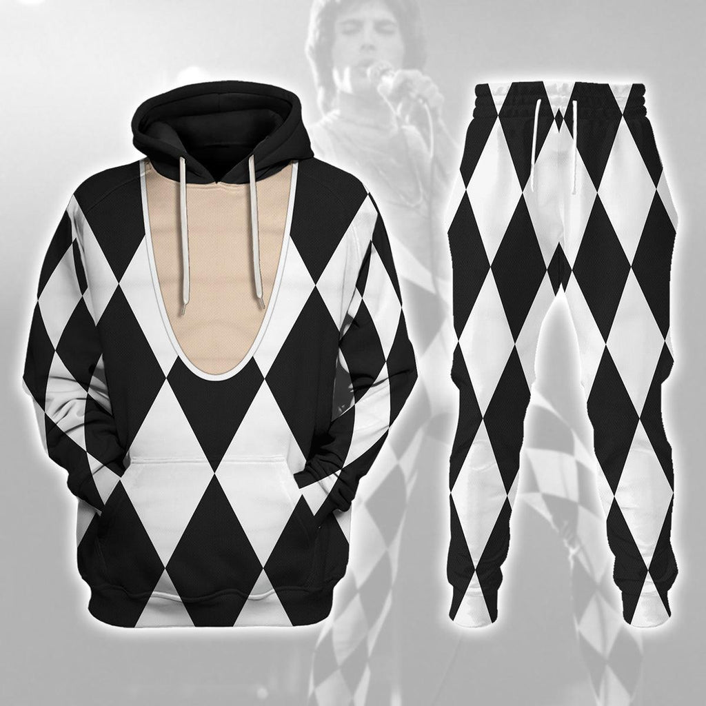 CustomsPig Freddie Mercury ver 2 Costume Hoodie Sweatshirt T-Shirt Tracksuit - CustomsPig.com