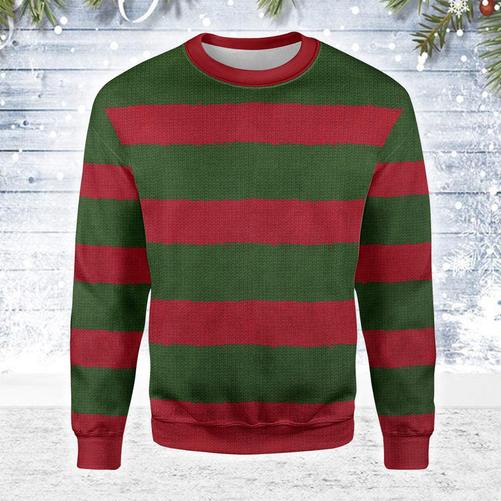 CustomsPig Freddy Krueger Christmas Ugly Sweater - CustomsPig.com