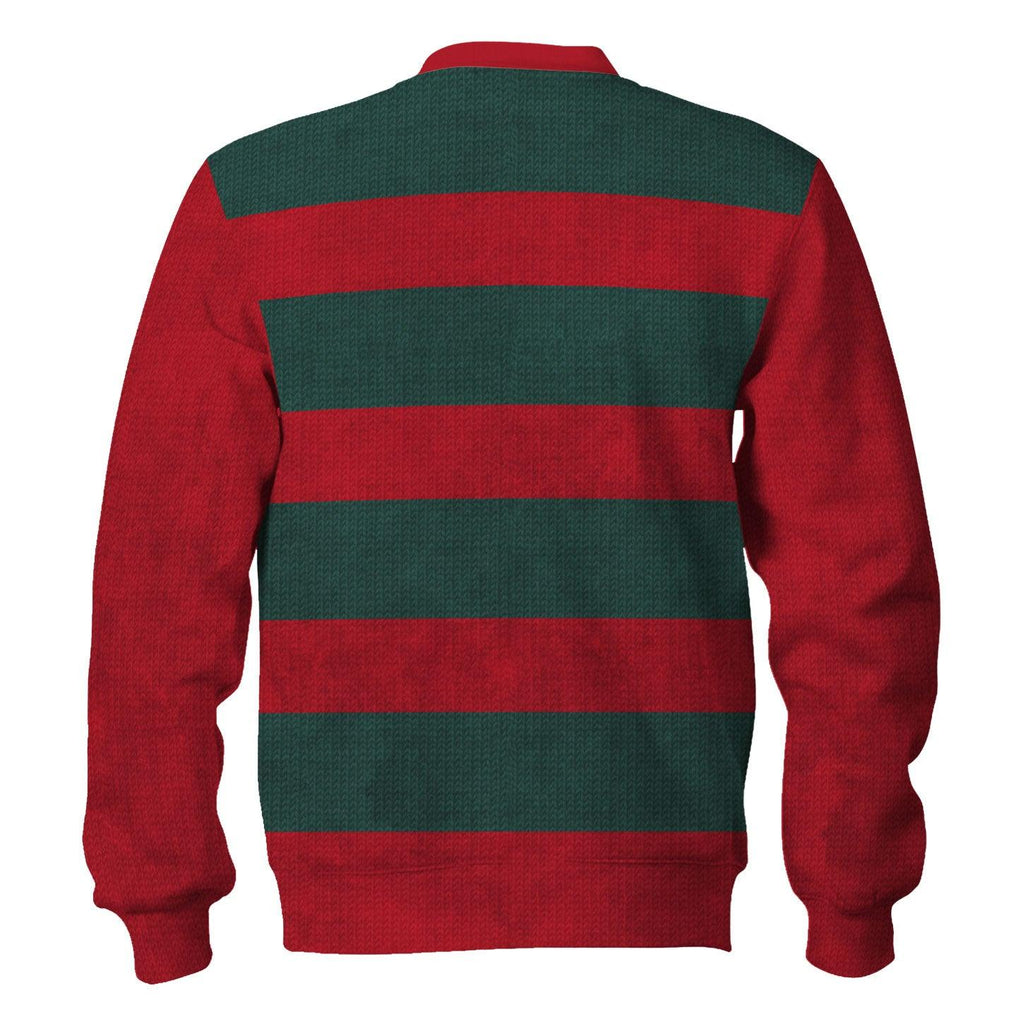 CustomsPig Freddy Krueger Costume Hoodie Sweatshirt T-Shirt Tracksuit - CustomsPig.com