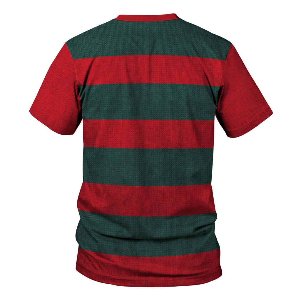 CustomsPig Freddy Krueger Costume Hoodie Sweatshirt T-Shirt Tracksuit - CustomsPig.com