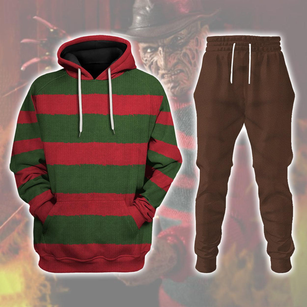 CustomsPig Freddy Krueger Hoodie Sweatshirt T-Shirt Tracksuit - CustomsPig.com