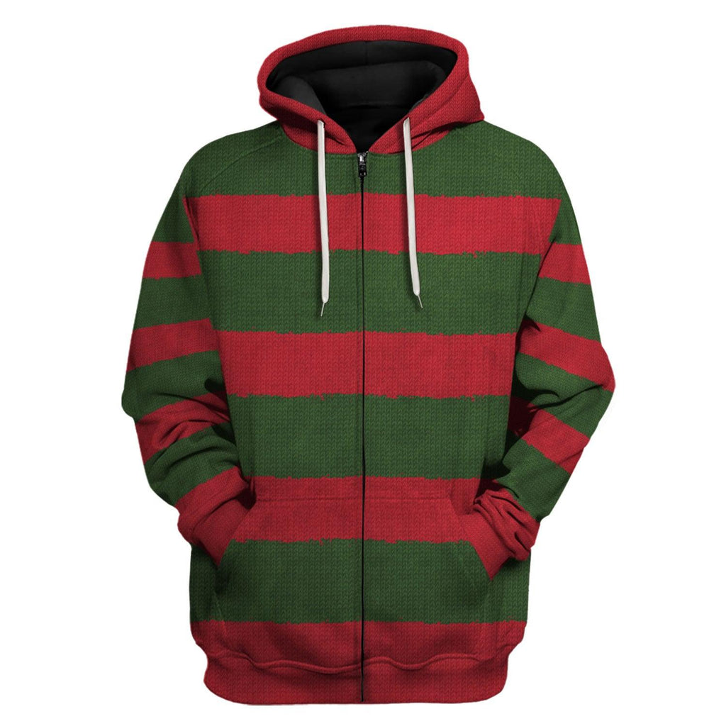 CustomsPig Freddy Krueger Hoodie Sweatshirt T-Shirt Tracksuit - CustomsPig.com