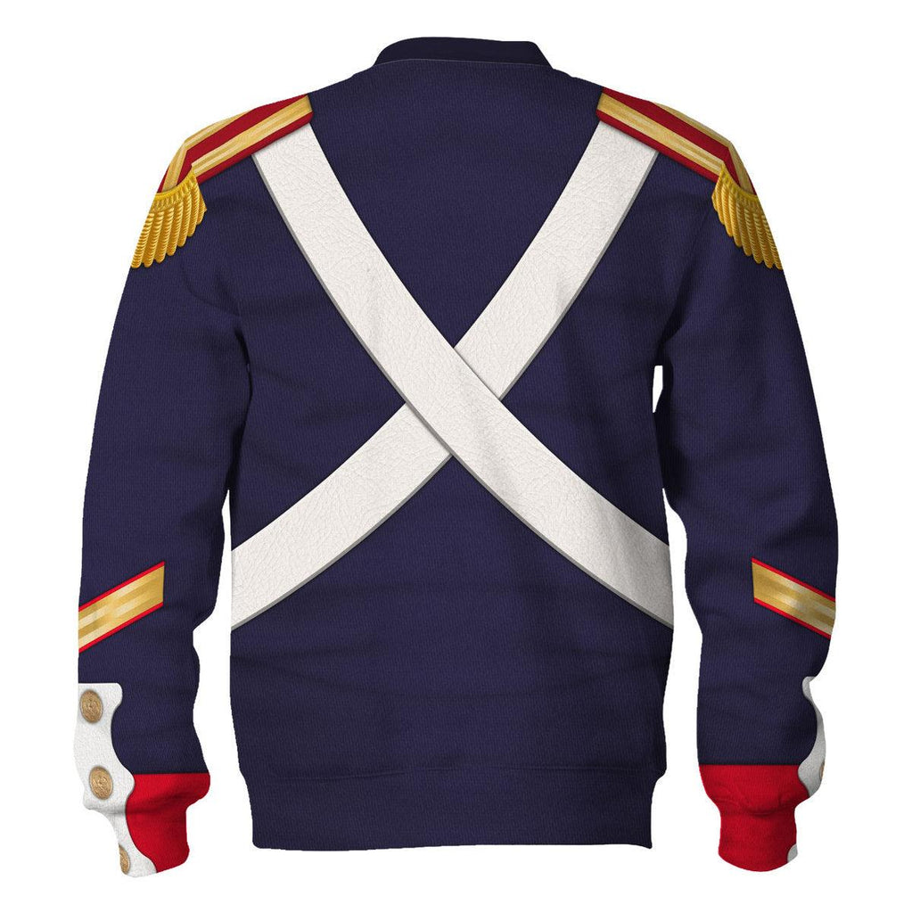 CustomsPig French Grenadier-Imperial Guard Infantry (1806-1815) Uniform All Over Print Hoodie Sweatshirt T-Shirt Tracksuit - DucG