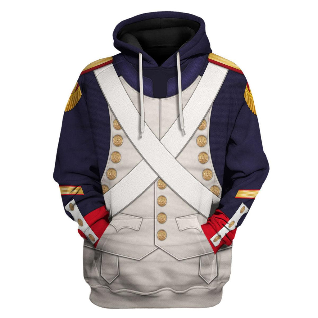 CustomsPig French Grenadier-Imperial Guard Infantry (1806-1815) Uniform All Over Print Hoodie Sweatshirt T-Shirt Tracksuit - DucG