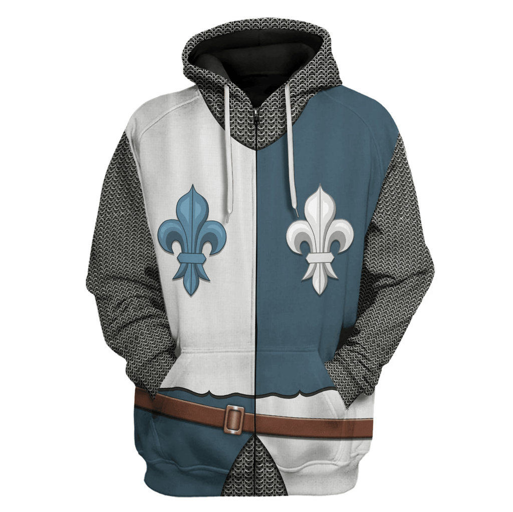  CustomsPig French Knight Costume Hoodie Sweatshirt T-Shirt Tracksuit -  CustomsPig.com