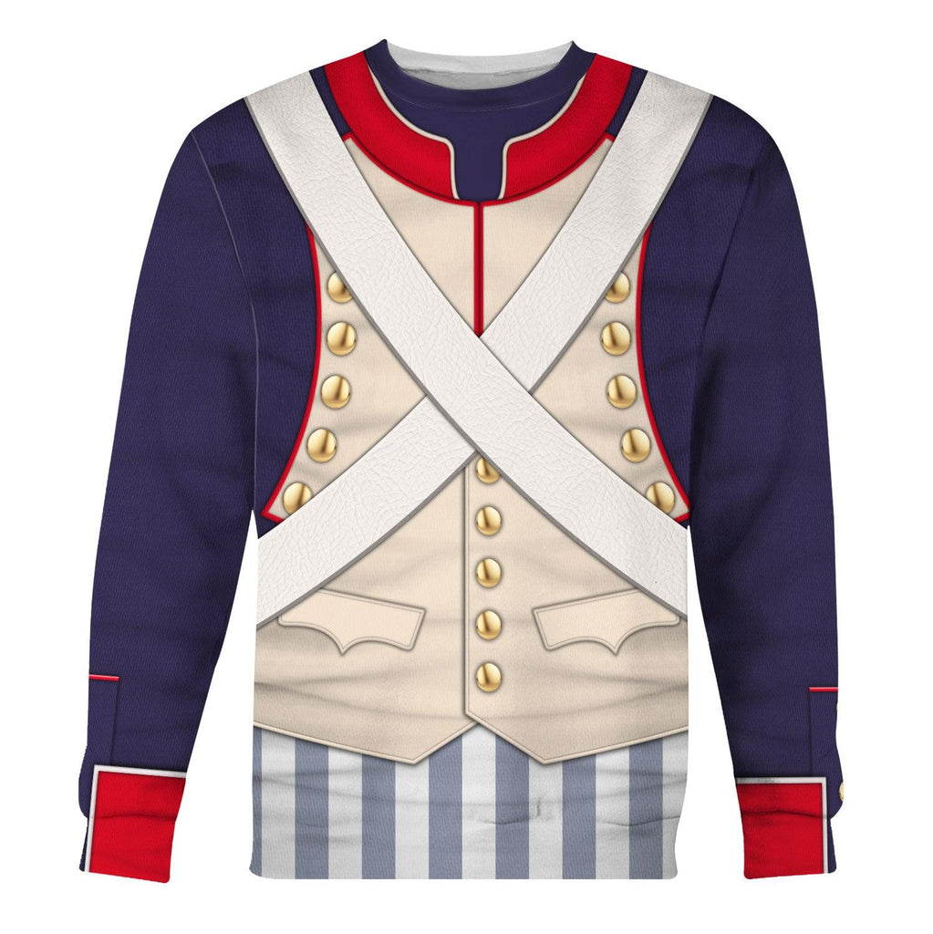 CustomsPig French Line Infantry 1796-1806 Costume Hoodie Sweatshirt T-Shirt Tracksuit - DucG