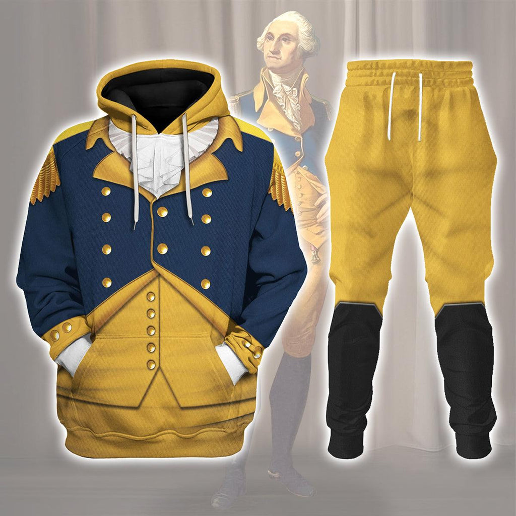  CustomsPig General George Washington Costume Hoodie Sweatshirt T-Shirt Tracksuit -  CustomsPig.com