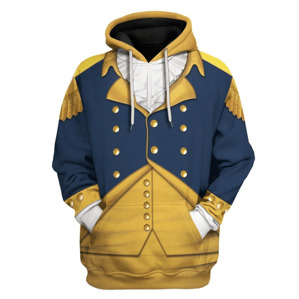  CustomsPig General George Washington Costume Hoodie Sweatshirt T-Shirt Tracksuit -  CustomsPig.com